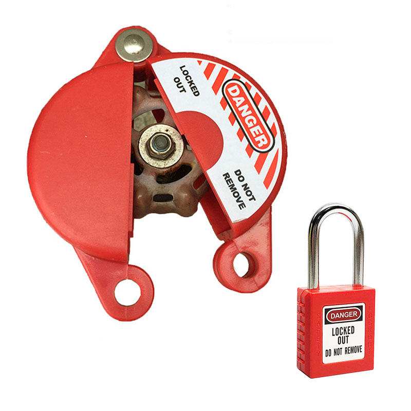 Gate Valve Lockout with Safety Lockout Padlock Next Day Safety