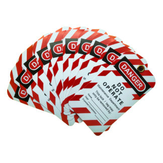 "DANGER Do Not Operate" Lockout Tags