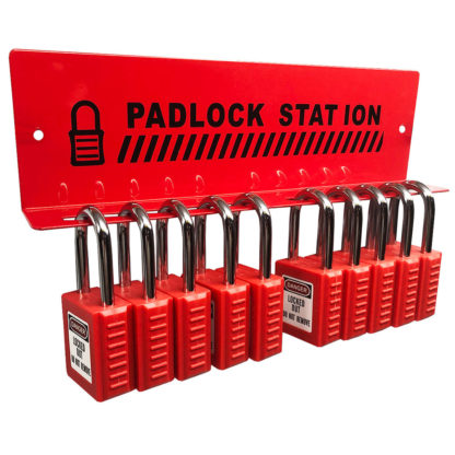 Storage Rack for 10 Lockout Safety Padlocks - Image 2