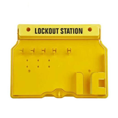Filled Lockout Tagout Station – 4 Padlocks