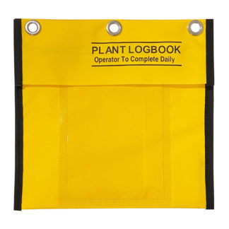 Logbook Yellow Pouch for Scissor Lifts, Boom Lifts and Plant