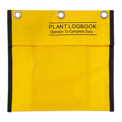 Logbook Yellow Pouch for Scissor Lifts, Boom Lifts and Plant