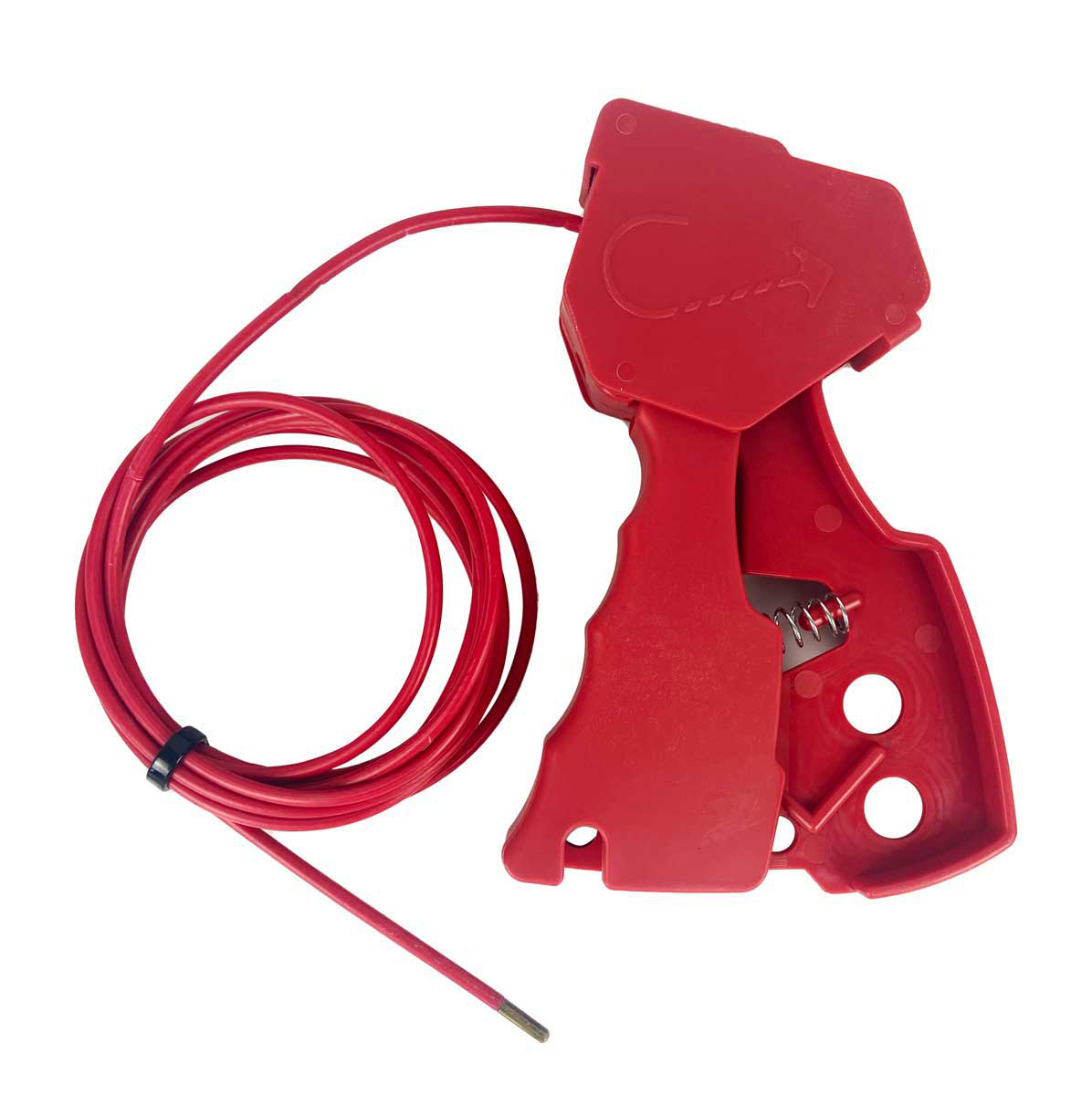 Steel Cable Lockout Handle Red - Next Day Safety