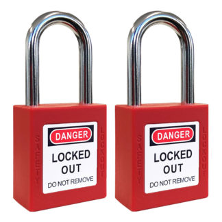 Set of 2 Lockout Tagout Padlocks