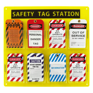 8 Pocket Safety Tag Station