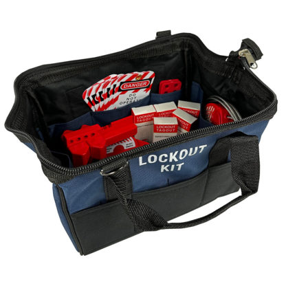 Empty Blue Lockout Tagout Carry Bag - Image 2