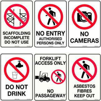 Prohibition Signs