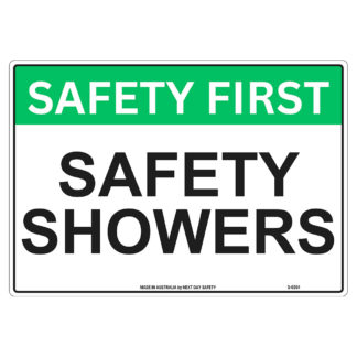 Safety Showers Safety Sign