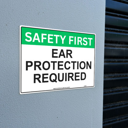 Ear Protection Required Safety Sign - Image 2