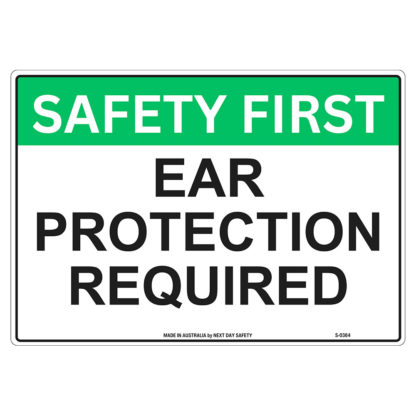 Ear Protection Required Safety Sign
