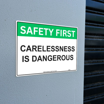 Carelessness Is Dangerous Safety Sign - Image 2
