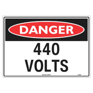 Danger 440 Volts Sign