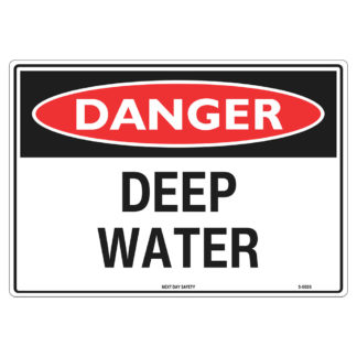 Danger Deep Water Sign