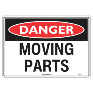 Danger Moving Parts Sign