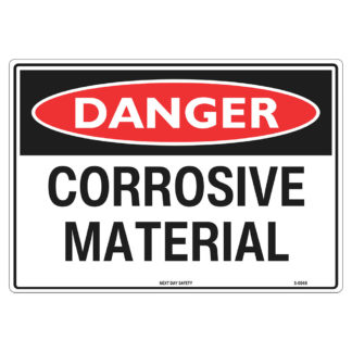 Danger Corrosive Material Sign