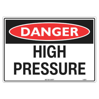Danger High Pressure Sign