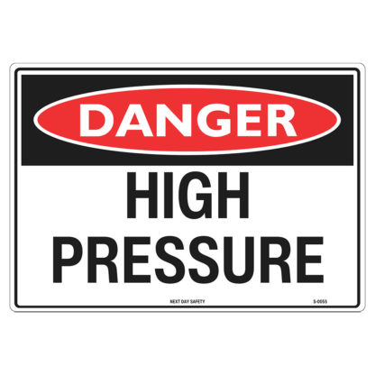 Danger High Pressure Sign