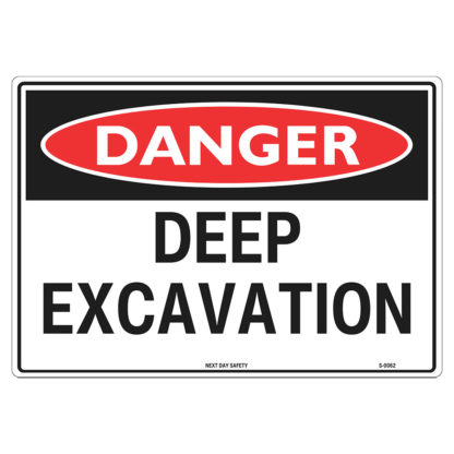 Danger Deep Excavation Sign