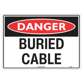 Danger Buried Cable Alert Sign