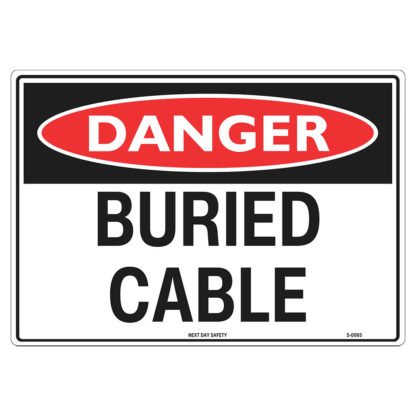 Danger Buried Cable Alert Sign
