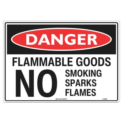 Danger Flammable Goods Sign