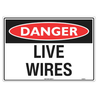 Danger Live Wires Sign