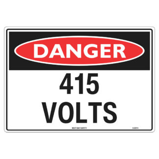 Danger 415 Volts Sign