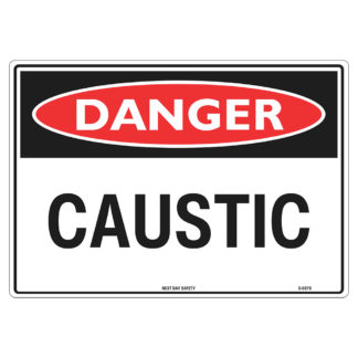 Danger Caustic Sign