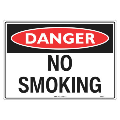 Danger No Smoking Sign