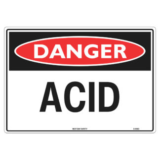 Danger Acid Sign