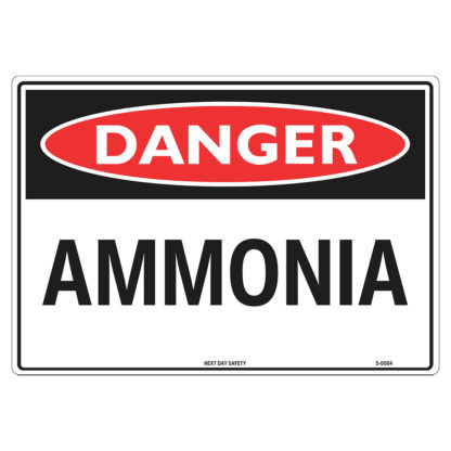 Danger Ammonia Sign