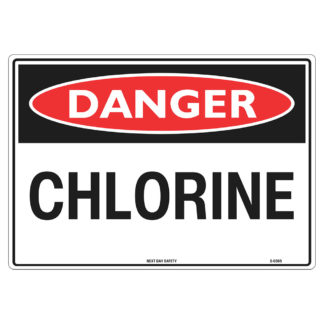 Danger Chlorine Sign