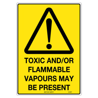 Warning Toxic And/Or Flammable Vapours May Be Present