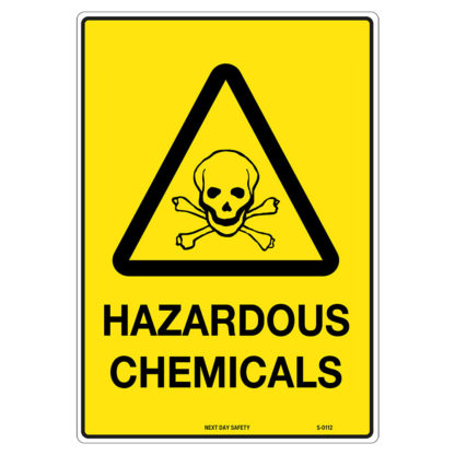 Warning Hazardous Chemicals Sign