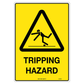 Warning Tripping Hazard Sign