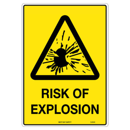 Warning Risk Of Explosion Sign