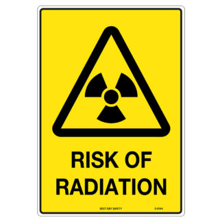 Warning Risk Of Radiation Sign