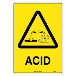 Warning Acid Sign