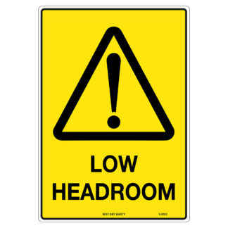 Warning Low Headroom Sign