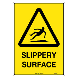 Warning Slippery Surface Sign