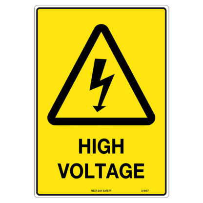 Warning High Voltage Sign