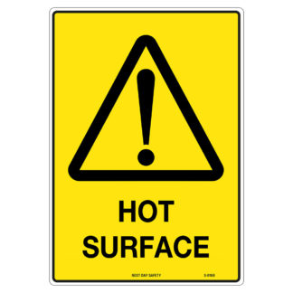 Warning Hot Surface Sign