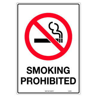 Smoking Prohibited Prohibition Sign