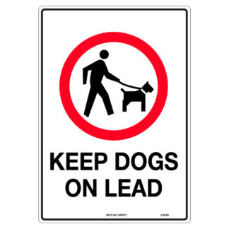 Keep Dogs On Lead Prohibition Sign