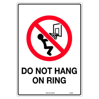 Do Not Hang On Ring Prohibition Sign