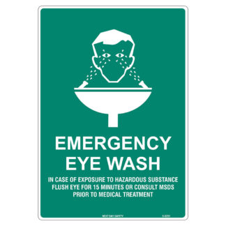 Emergency Eye Wash Sign