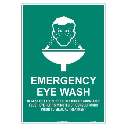 Emergency Eye Wash Sign