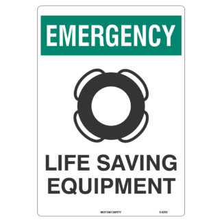 Life Saving Equipment Sign