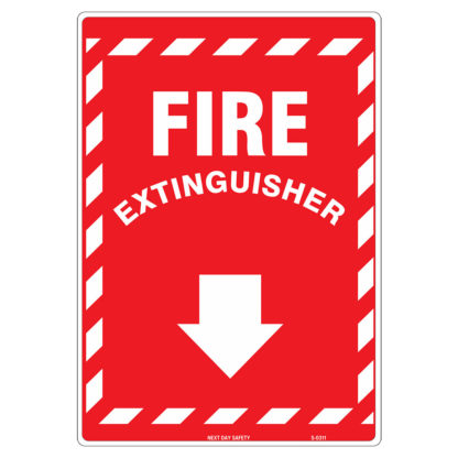 Fire Extinguisher Arrow Sign