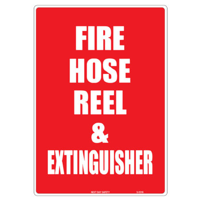 Fire Hose Reel And Extinguisher Equipment Location Sign